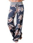 Famulily Women's Floral Wide Leg Lounge Pants