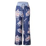 Famulily Women's Floral Wide Leg Lounge Pants