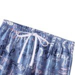 ENJOYNIGHT Women's Cotton Capri Pajama Pants