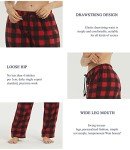 Cozy Red Fleece Plaid Pajamas for Women