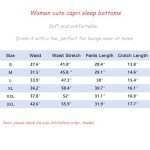 ENJOYNIGHT Women's Cotton Capri Pajama Pants