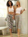 Cozy 2-Pack Women's Capri Pajama Pants with Pockets