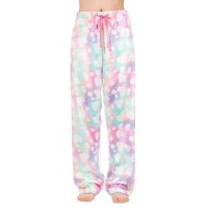 Cozy Women's Plush Fleece Pajama Pants with Hearts