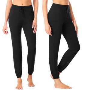 Women's Soft Black Jogger Lounge Pants XL