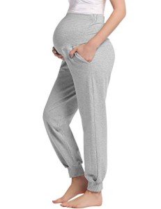 Joyaria Women's Soft Gray Maternity Pajama Pants