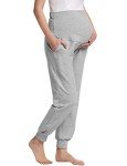 Joyaria Women's Soft Gray Maternity Pajama Pants