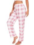 Plaid Lounge Pants with Pockets for Women