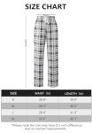 Plaid Lounge Pants with Pockets for Women