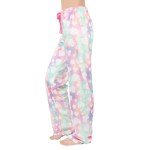Cozy Fuzzy Pajama Pants with Drawstring, Large