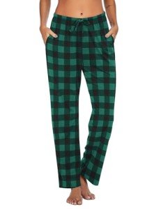 Comfy Women's Plaid Pajama Pants with Pockets