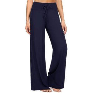 Buttery Soft Navy Plaid Pajama Pants for Women