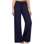 Buttery Soft Navy Plaid Pajama Pants for Women