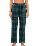 Viakeo Women's Soft Lounge Pajama Pants - Green Plaid