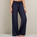 Buttery Soft Navy Plaid Pajama Pants for Women