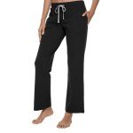 Soft Cotton Pajama Pants for Women - Black