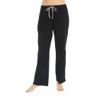 Soft Cotton Pajama Pants for Women - Black