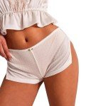 Cute Low Rise Micro Pajama Shorts for Women