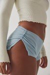 Light Blue Y2K Low Rise Booty Shorts for Women