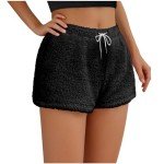 Cozy Women's Fleece Lounge Mini Pajama Shorts