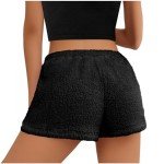 Cozy Women's Fleece Lounge Mini Pajama Shorts