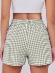 ANRABESS Women’s Summer Plaid Lounge Shorts
