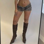 Leopard Print Ruffle Lace Pajama Bloomer Shorts