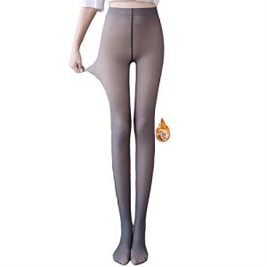 Warm Fleece-Lined Sheer Tights for Women