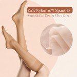 Elegant Sheer Knee High Stockings for Women - 6 Pairs