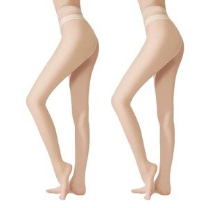 Ultra-Thin Silk Pantyhose for Women - 2 Pairs