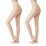 Ultra-Thin Silk Pantyhose for Women - 2 Pairs