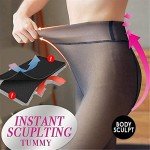 Fleece Pantyhose Leggings for Women - Black