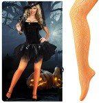 Halloween Themed Colored Fishnet Tights for Women
