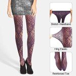 Halloween Themed Colored Fishnet Tights for Women