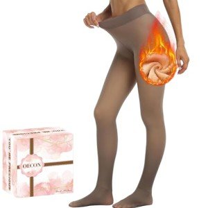 Warm Fleece-Lined High Waist Winter Tights