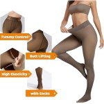 Warm Fleece-Lined High Waist Winter Tights