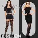 Plus Size Fishnet Thigh High Stockings - 5 Pairs