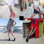 Fishnet Thigh High Stockings for Women - 4 Pairs