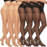 6 Pairs Ultra Thin High Waist Sheer Tights