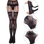 Black Fishnet Stockings - 5 Pairs Set