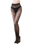 Fishnet Stockings with Stylish Letter Design