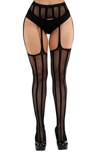 High Waist Patterned Fishnet Tights for Women