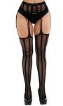 High Waist Patterned Fishnet Tights for Women