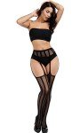 High Waist Patterned Fishnet Tights for Women