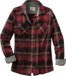 Legendary Whitetails Womens Cottage Escape Flannel Shirt, Forest Plaid, Medium