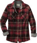 Legendary Whitetails Womens Cottage Escape Flannel Shirt, Forest Plaid, Medium