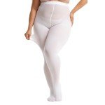 Plus Size Semi-Opaque Control Top Tights
