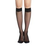 9 Pack Women's Black Knee High Stockings