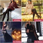 MANZI Sheer Thigh High Stockings with Lace Top
