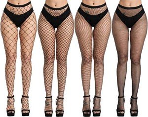Sexy High Waisted Fishnet Thigh High Stockings