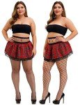 Plus Size Fishnet High Waist Tights - 2 Pairs